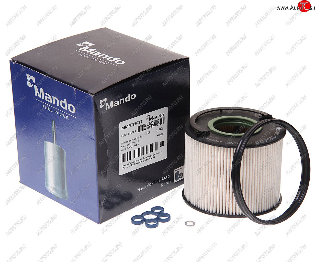 1 569 р. Фильтр топливный VW Touareg (04-) (TDI) AUDI Q7 (06-) MANDO MANDO mmf035033 MANDO mmf035033  с доставкой в г. Воронеж