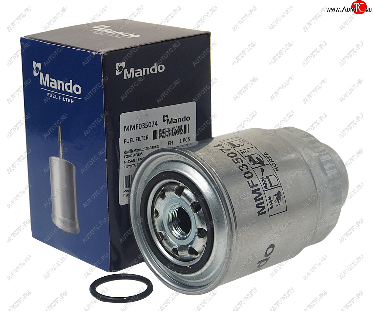649 р. Фильтр топливный TOYOTA Land Cruiser 80,90,120 (80-07-),Hiace (84-06-) (DTDI) MANDO MANDO mmf035074  с доставкой в г. Воронеж