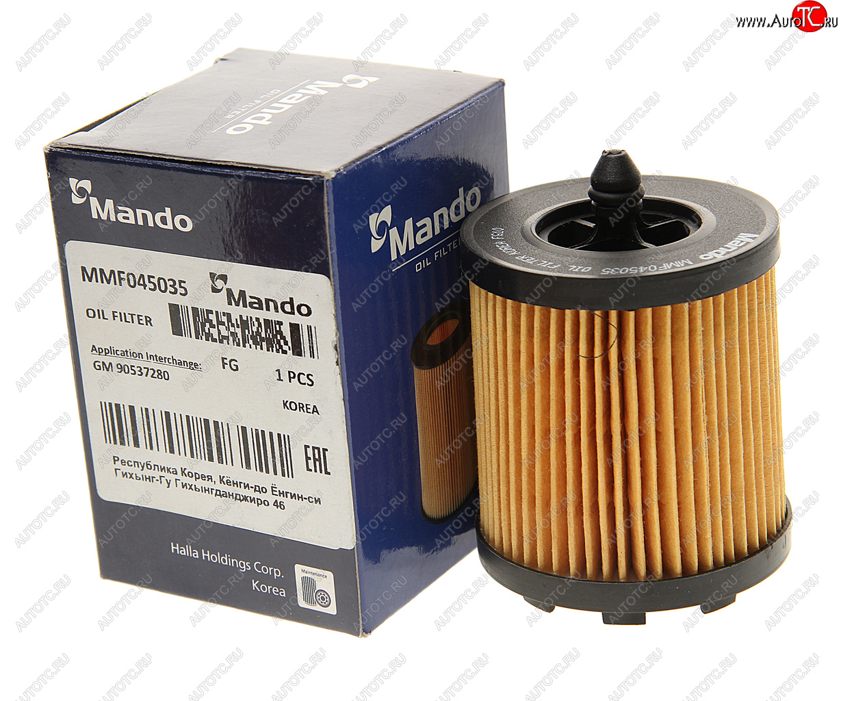 251 р. Фильтр масляный CHEVROLET Captiva (12-) (2.4) (картридж) MANDO MANDO mmf045035  с доставкой в г. Воронеж