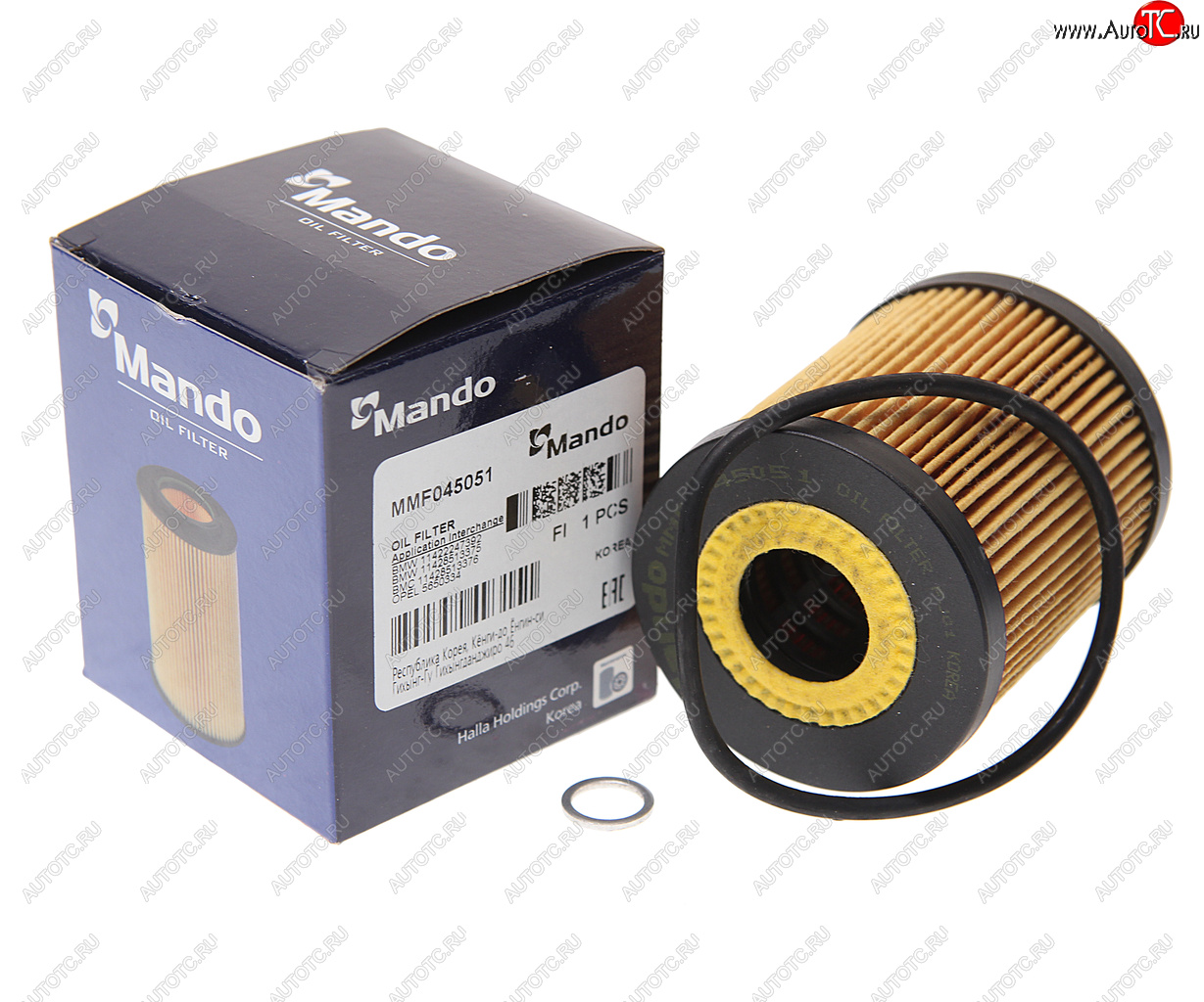 285 р. Фильтр масляный BMW 3 (E46),5 (E39),7 (E38),X5 (E53) LAND ROVER Range Rover 3 (02-) (DTDI) MANDO MANDO mmf045051  с доставкой в г. Воронеж