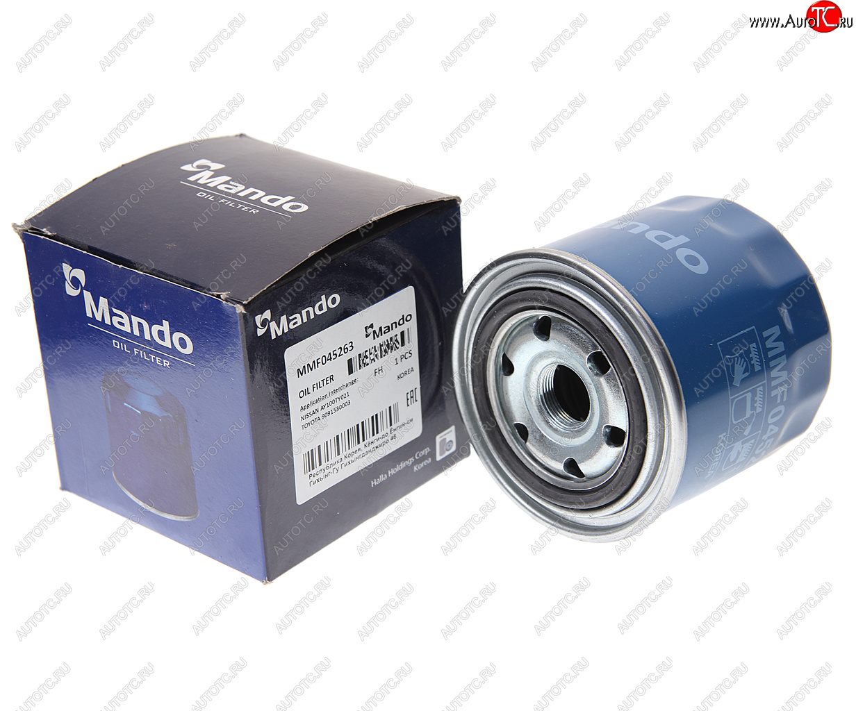 949 р. Фильтр масляный TOYOTA Avensis (97-03-),Rav 4 (01-),Corolla (97-02) (D) MANDO MANDO mmf045263 MANDO mmf045263  с доставкой в г. Воронеж