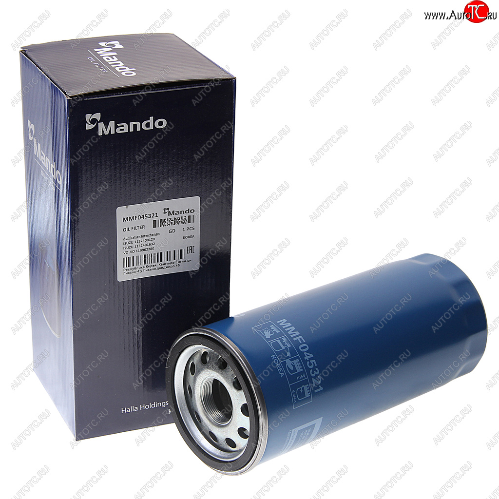 1 199 р. Фильтр масляный VOLVO 6FL,7FL,10FL,12F,12FH,12FL,16FL MANDO MANDO mmf045321  с доставкой в г. Воронеж