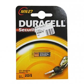 Батарейка A27 MN27 12V (пульт сигнализации) блистер 1шт. Alkaline Security DURACELL DURACELL mn27-1bl