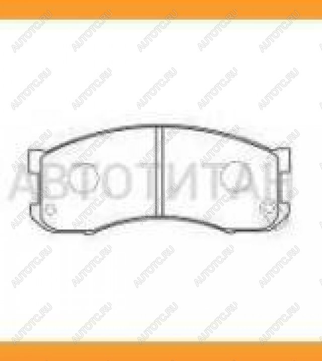 829 р. Колодки тормозные дисковые передние (4шт.) MANDO Mazda 626 GD седан (1987-1992)  с доставкой в г. Воронеж