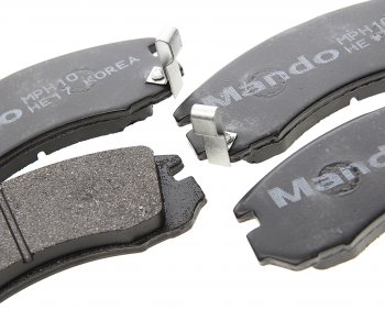 1 399 р. Колодки тормозные передние (4шт.) MANDO Mitsubishi Outlander CU (2003-2009)  с доставкой в г. Воронеж. Увеличить фотографию 2