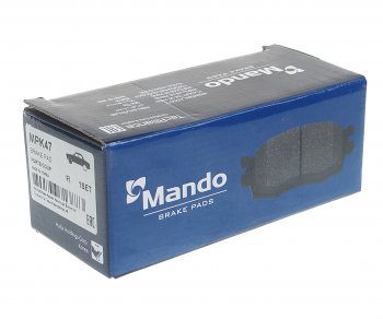679 р. Колодки тормозные передние R16 (4шт.) MANDO KIA Rio 3 QB дорестайлинг седан (2011-2015)  с доставкой в г. Воронеж. Увеличить фотографию 2