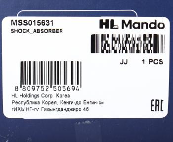 4 549 р. Амортизатор LEXUS IS250 (05-) передний левый газовый MANDO MANDO mss015631 MANDO mss015631  с доставкой в г. Воронеж. Увеличить фотографию 4
