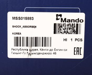 3 399 р. Амортизатор TOYOTA Corolla (E110) передний правый газовый MANDO MANDO mss015883 MANDO mss015883  с доставкой в г. Воронеж. Увеличить фотографию 4