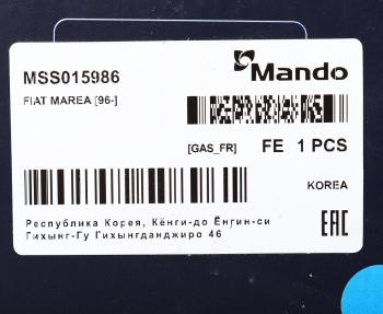 4 399 р. Амортизатор FIAT Marea (96-07) передний левыйправый газовый MANDO MANDO mss015986  с доставкой в г. Воронеж. Увеличить фотографию 3