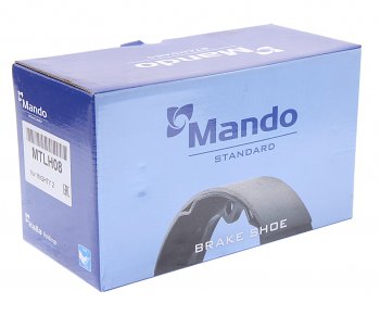 1 139 р. Колодки тормозные задние (4шт.) MANDO Hyundai HD65  дорестайлинг (2004-2006)  с доставкой в г. Воронеж. Увеличить фотографию 2