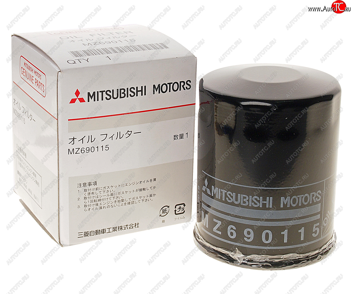 1 249 р. Фильтр масляный MITSUBISHI OE MITSUBISHI mz690115  с доставкой в г. Воронеж