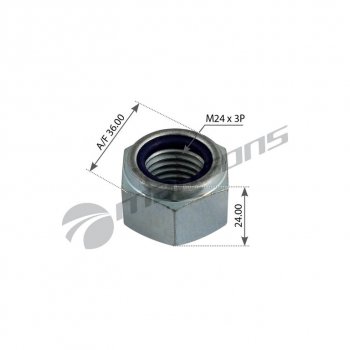 Гайка ROR амортизатора (М24х3) MANSONS MANSONS nln113