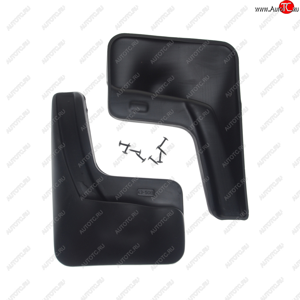 1 069 р. Брызговик KIA Rio седан (11-15) задний комплект 2шт. NORPLAST NORPLAST npl-br-43-50b  с доставкой в г. Воронеж