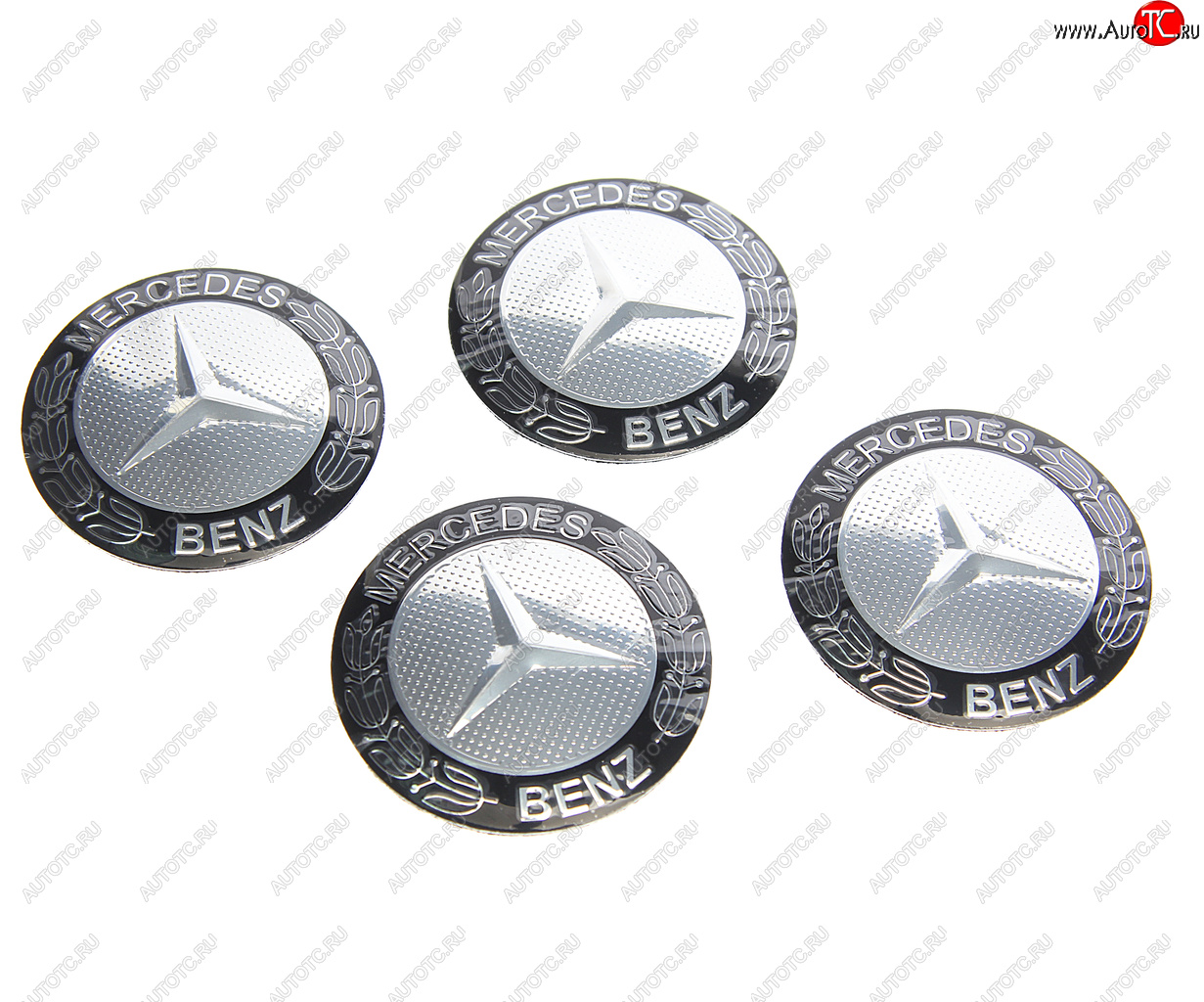 239 р. Эмблема диска колесного MERCEDES (5.6см) металл комплект 4шт. MASHINOKOM MASHINOKOM nzd 036  с доставкой в г. Воронеж