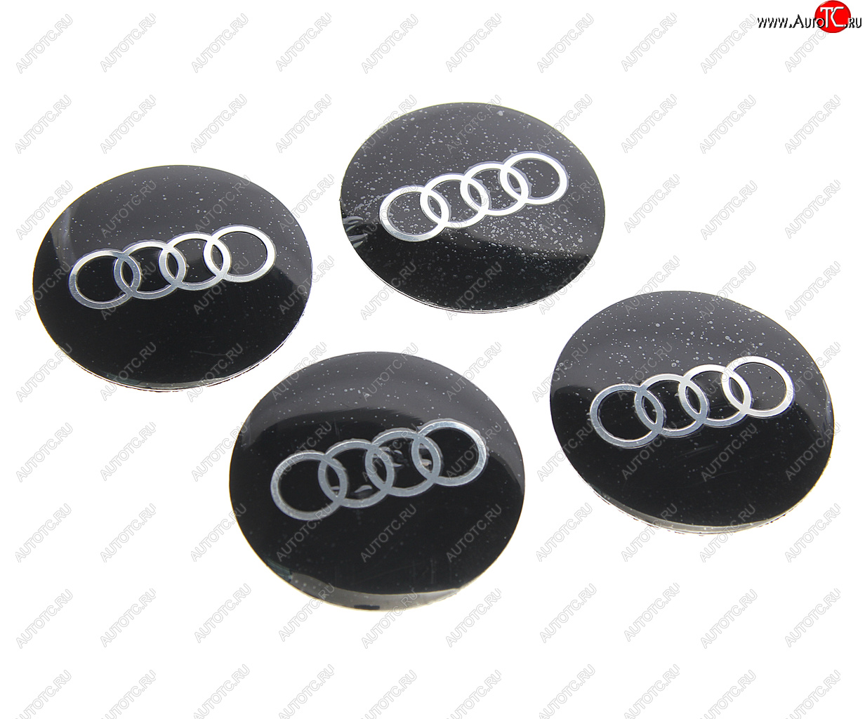 270 р. Эмблема диска колесного AUDI чер. (6см) металл комплект 4шт. MASHINOKOM MASHINOKOM nzd6 009  с доставкой в г. Воронеж
