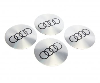 Эмблема диска колесного AUDI сер. (6см) металл комплект 4шт. MASHINOKOM MASHINOKOM nzd6 010