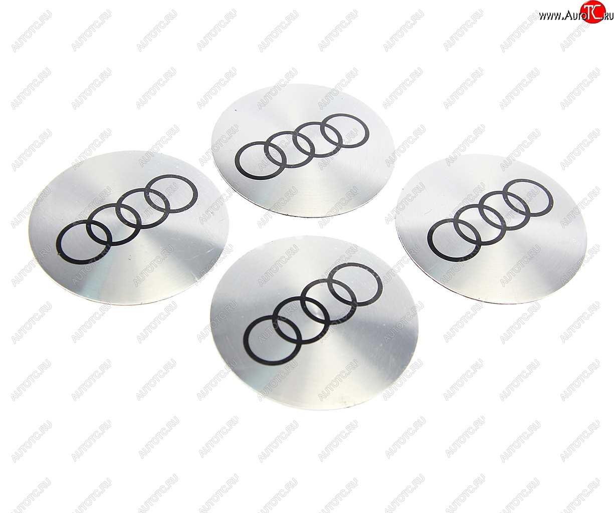 270 р. Эмблема диска колесного AUDI сер. (6см) металл комплект 4шт. MASHINOKOM MASHINOKOM nzd6 010  с доставкой в г. Воронеж
