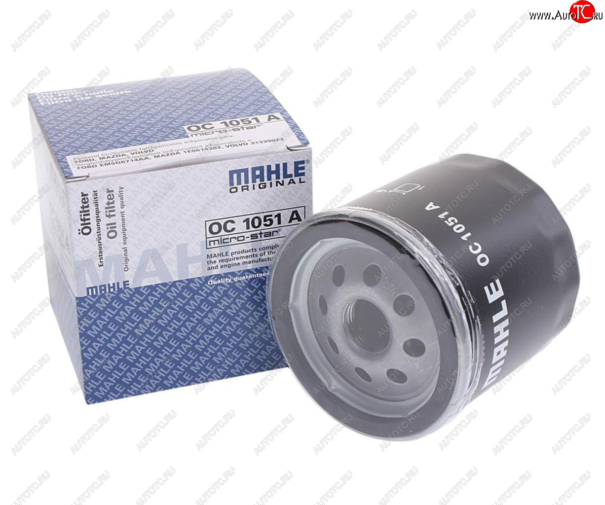 839 р. Фильтр масляный FORD Focus,Fiesta,Mondeo (1.21.41.6) MAHLE MAHLE oc1051a  с доставкой в г. Воронеж