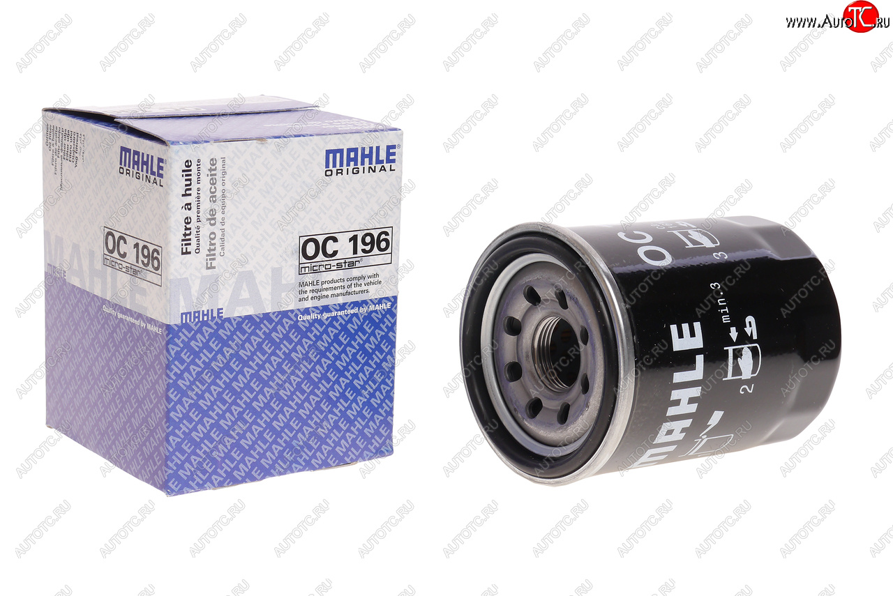 559 р. Фильтр масляный MITSUBISHI Lancer 10 (09-) (1.8) MAHLE MAHLE oc196  с доставкой в г. Воронеж