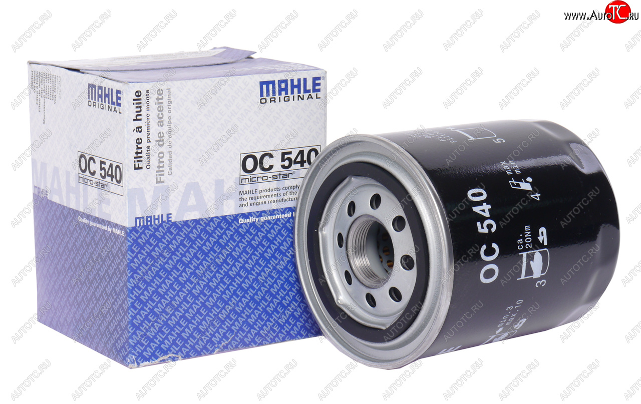 1 699 р. Фильтр масляный HYUNDAI Porter (D4BF),Porter 2 (D4CB),HD35 (D4BB) KIA Bongo (замена на OC540A) MAHLE MAHLE oc540  с доставкой в г. Воронеж