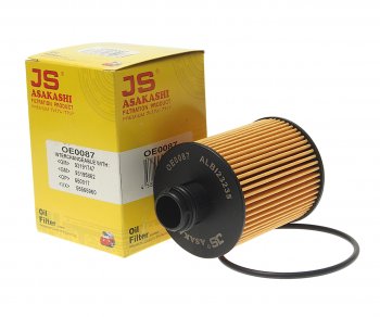 Фильтр масляный OPEL Astra J (09-),Insignia (08-),Zafira C (11-) (2.0) JS ASAKASHI JS ASAKASHI oe0087