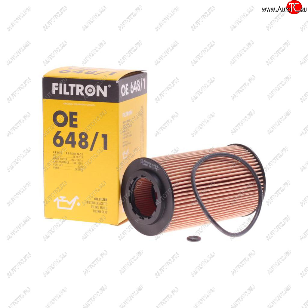 389 р. Фильтр масляный OPEL Astra G (98-05),Vectra B,Zafira A (99-05) FILTRON FILTRON oe6481  с доставкой в г. Воронеж