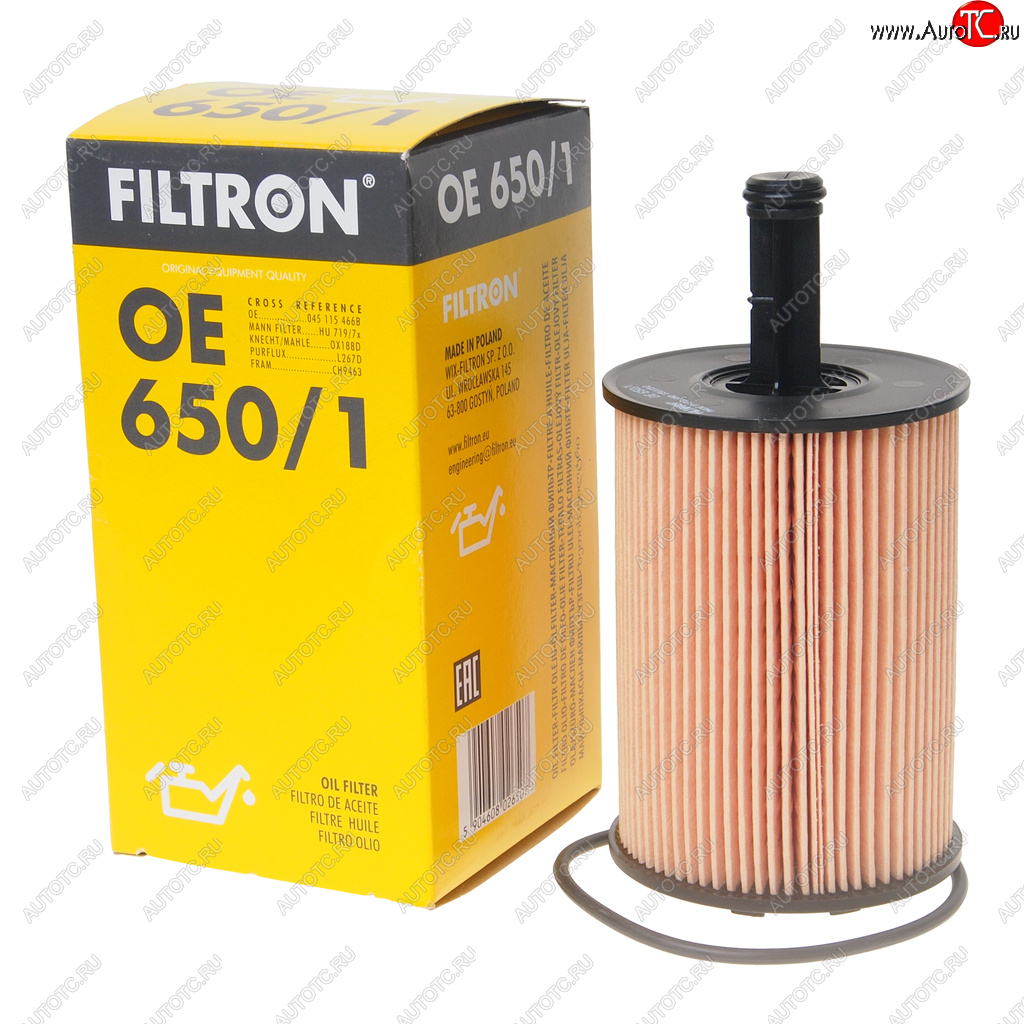 329 р. Фильтр масляный VW T5 (03-),Passat (05-),Touran,Tiguan AUDI A3,A4,A6 SKODA Octavia (TDI) FILTRON FILTRON oe6501  с доставкой в г. Воронеж