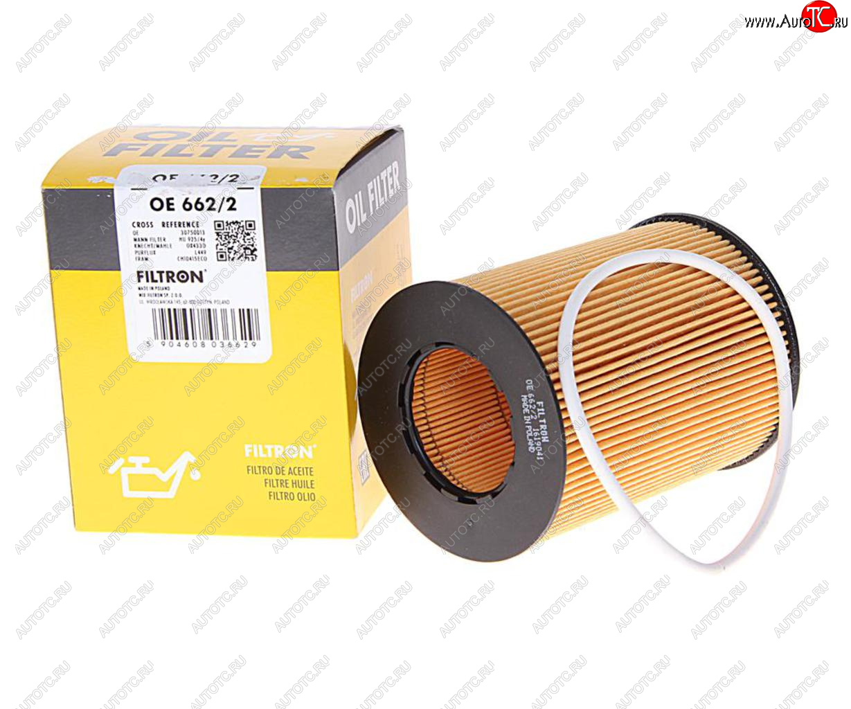 819 р. Фильтр масляный LAND ROVER Freelander (06-12) (3.2) VOLVO S80 (06-),XC70 (07-) (3.03.2) FILTRON FILTRON oe6622  с доставкой в г. Воронеж