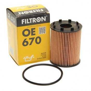 299 р. Фильтр масляный OPEL Astra H,Agila,Meriva,Corsa (03-) (D1.3 CDTI) FILTRON FILTRON oe670  с доставкой в г. Воронеж. Увеличить фотографию 2