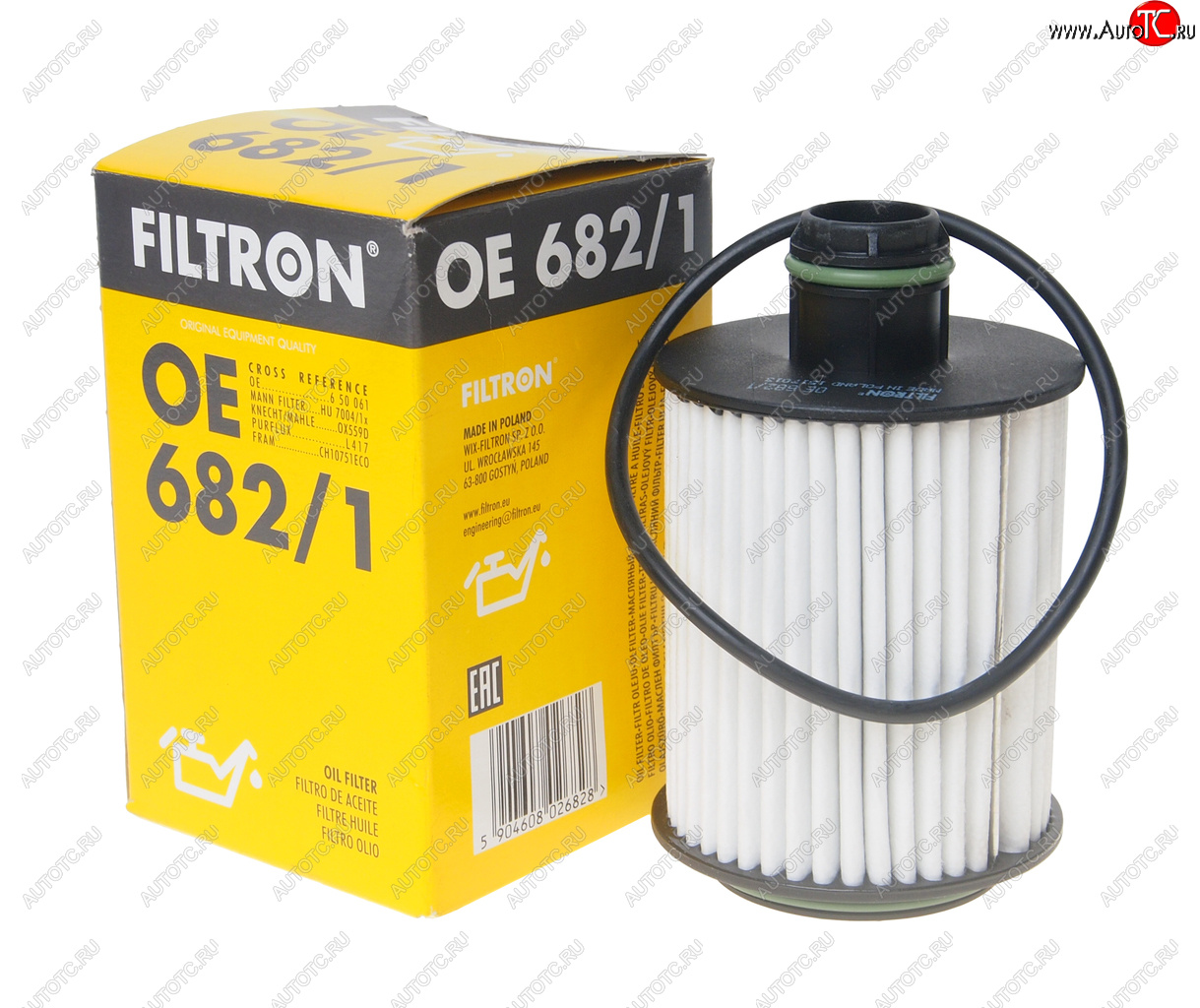 869 р. Фильтр масляный OPEL Astra J (2.0) FILTRON FILTRON oe6821  с доставкой в г. Воронеж