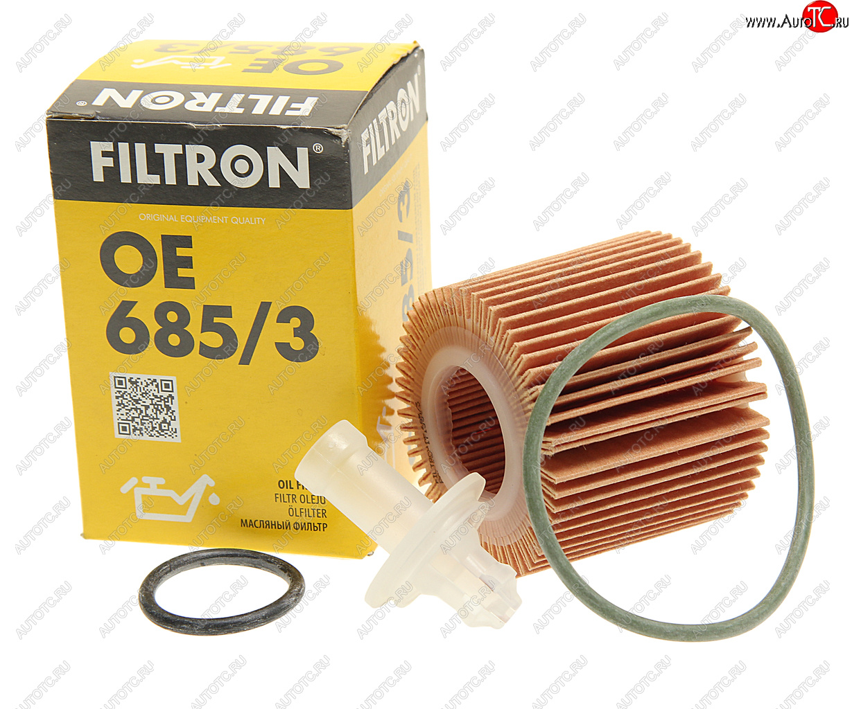 399 р. Фильтр масляный TOYOTA Auris,Corolla,Yaris (1.3) FILTRON FILTRON oe6853  с доставкой в г. Воронеж