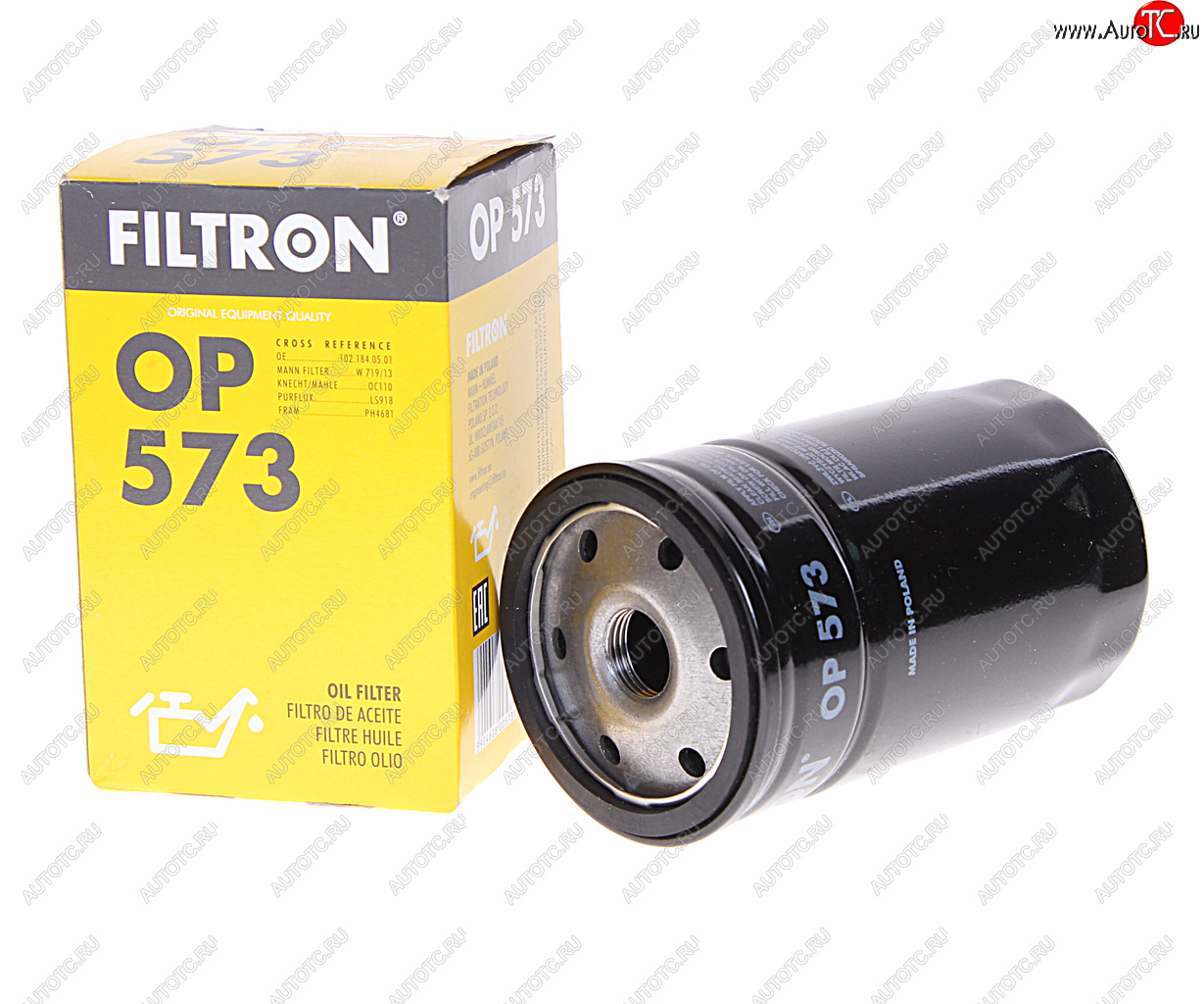 569 р. Фильтр масляный MERCEDES 190 (W201),E (W124) FILTRON FILTRON op573  с доставкой в г. Воронеж