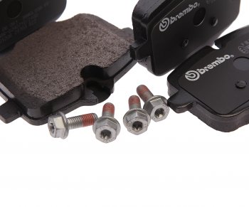 5 849 р. Колодки тормозные задние (4шт.) BREMBO BMW 5 серия F10 седан дорестайлинг (2009-2013)  с доставкой в г. Воронеж. Увеличить фотографию 2