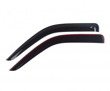 Комплект дефлекторов окон (широкий) COBRA TUNING CITROEN Jumper 250 (2006-2014) (черный глянцевый)