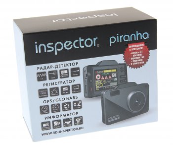 14 449 р. Видеорегистратор с радар-детектором GPS INSPECTOR INSPECTOR piranha  с доставкой в г. Воронеж. Увеличить фотографию 3
