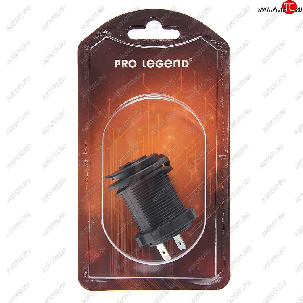 389 р. Гнездо прикуривателя 12V-24V красная подсветка PRO LEGEND PRO LEGEND pl9378  с доставкой в г. Воронеж
