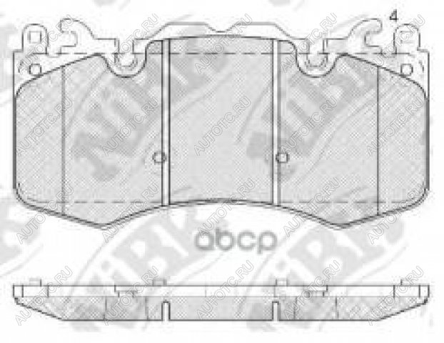 7 599 р. Колодки тормозные передние (4шт.) NIBK  Land Rover Discovery ( 4 L319,  5 L462) - Range Rover ( 3 L322,  4 L405,  5 L460)  с доставкой в г. Воронеж