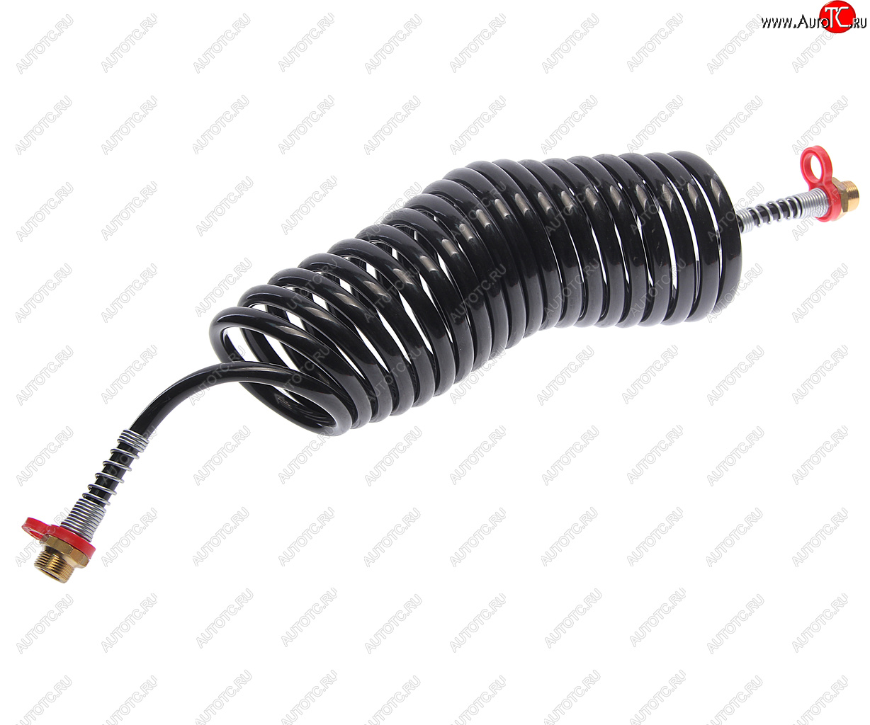 2 279 р. Шланг пневматический витой М22 L=4.0м (красный) PROVIA PROVIA pro7110580  с доставкой в г. Воронеж