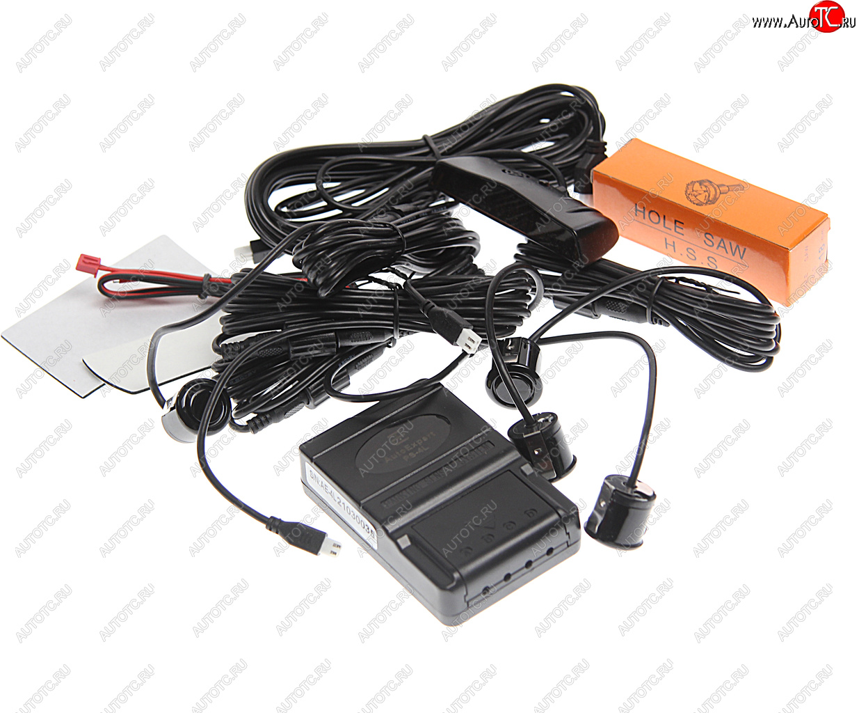 1 349 р. Датчик парковки d=19мм AUTOEXPERT AUTOEXPERT ps-4l profi black  с доставкой в г. Воронеж