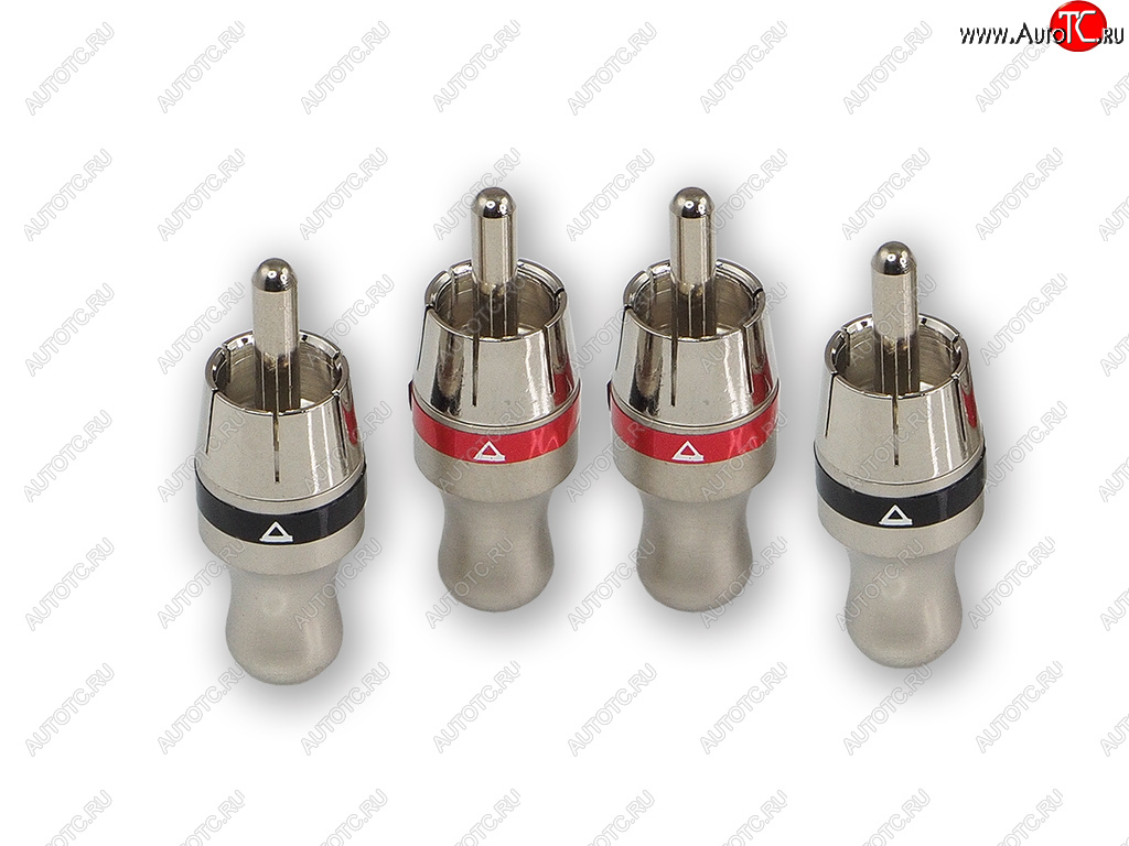649 р. Штекер RCA комплект 4шт. AURA AURA rca-p410  с доставкой в г. Воронеж