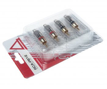 689 р. Штекер RCA комплект 4шт. AURA AURA rca-p612  с доставкой в г. Воронеж. Увеличить фотографию 2