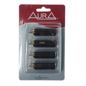 Штекер RCA комплект 4шт. AURA AURA rca-p613 AURA rca-p613