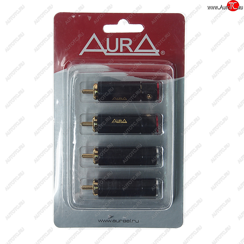 699 р. Штекер RCA комплект 4шт. AURA AURA rca-p613 AURA rca-p613  с доставкой в г. Воронеж