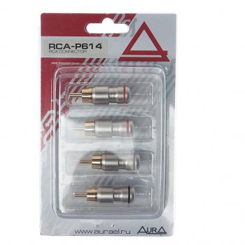 Штекер RCA комплект 4шт. AURA AURA rca-p614
