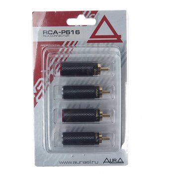 Штекер RCA комплект 4шт. AURA AURA rca-p616