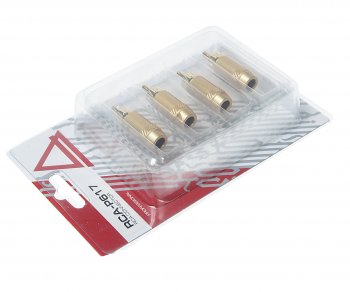 799 р. Штекер RCA комплект 4шт. AURA AURA rca-p617  с доставкой в г. Воронеж. Увеличить фотографию 2