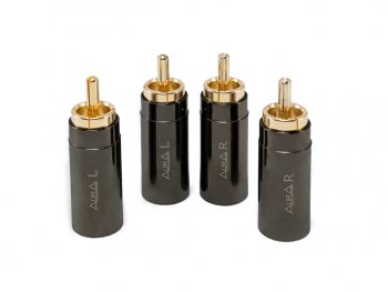 799 р. Штекер RCA комплект 4шт. AURA AURA rca-p618  с доставкой в г. Воронеж. Увеличить фотографию 3