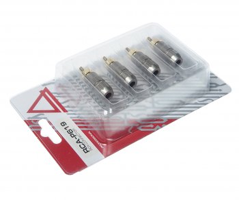 739 р. Штекер RCA комплект 4шт. AURA AURA rca-p619  с доставкой в г. Воронеж. Увеличить фотографию 2