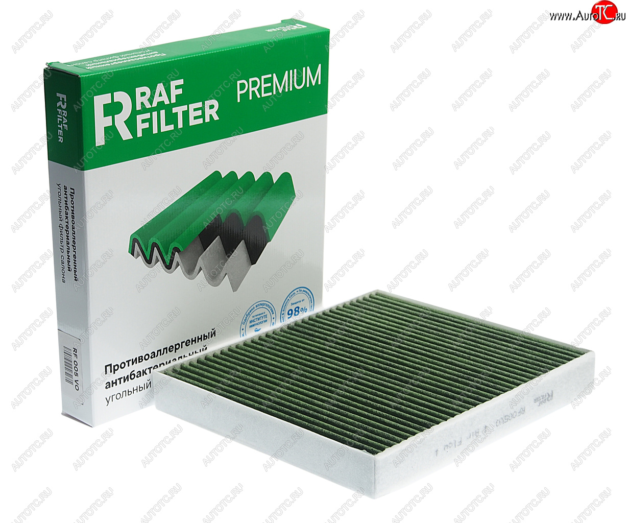 1 059 р. Фильтр воздушный салона VW Polo (17-) угольный антиаллергенный RAF FILTER RAF FILTER rf005vo  с доставкой в г. Воронеж