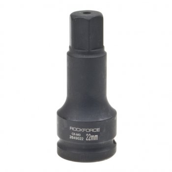 Головка торцевая 34 22мм ударная удлиненная L=100мм ROCKFORCE ROCKFORCE rf-2649022